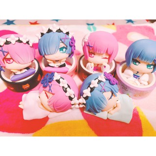Mini figure Re: Zero - Ram và Rem - Hàng chính hãng