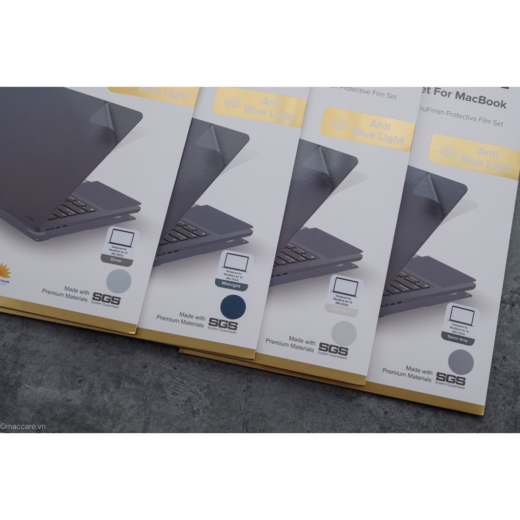 Bộ dán macbook air m2 jcpal 5in1