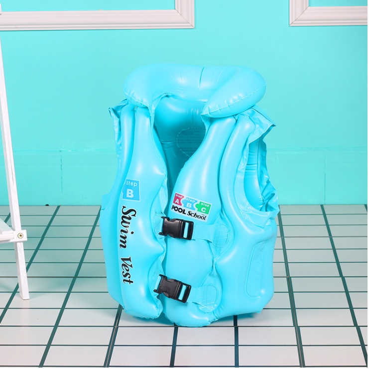 Áo phao bơi có đỡ cổ cho bé tập bơi