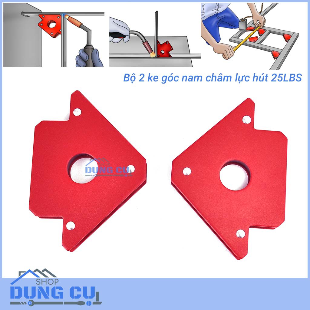 Bộ 2 ke góc nam châm 25LBS ke góc hàn
