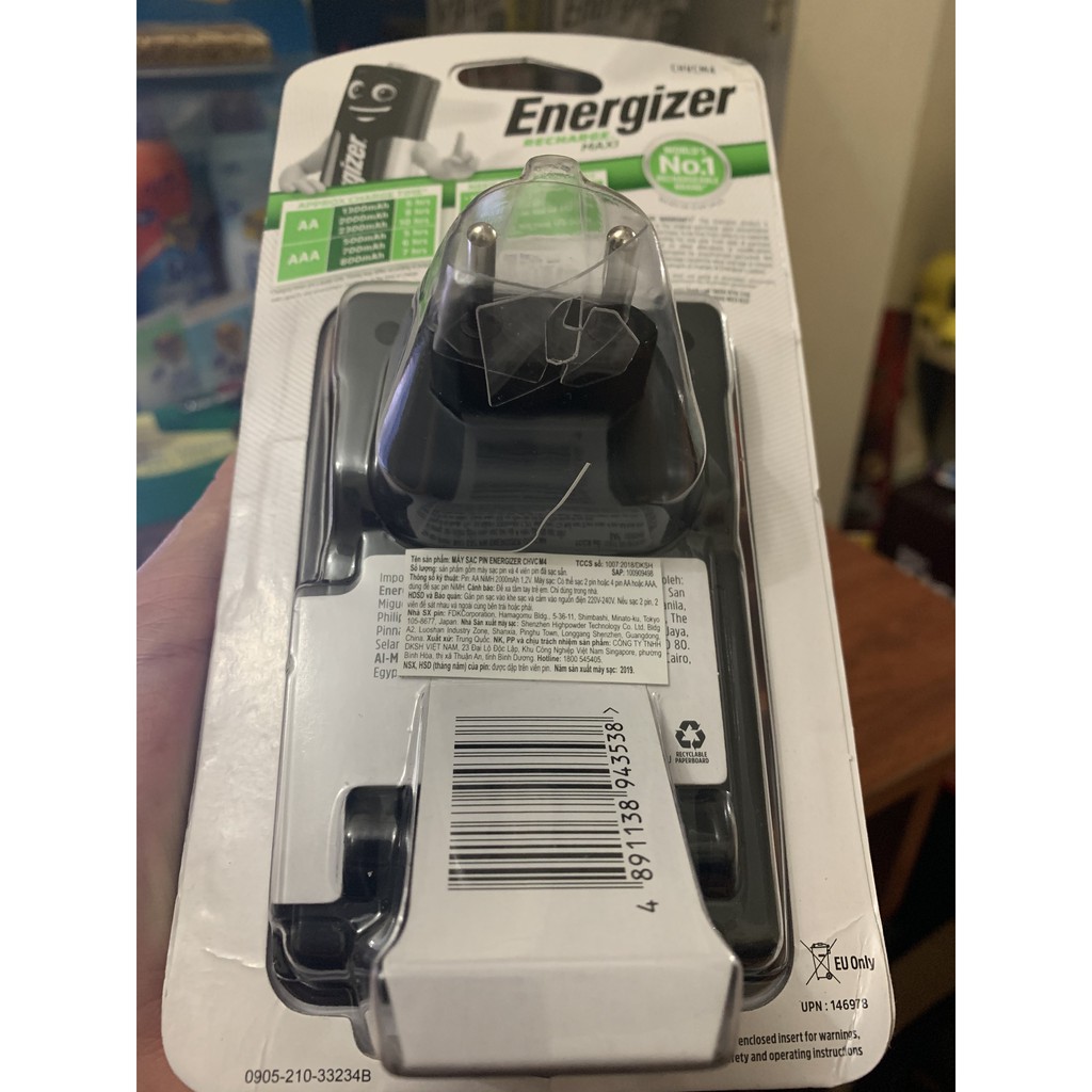 ENERGIZER- MÁY SẠC PIN CHVCM4(4PIN SAC 2000)