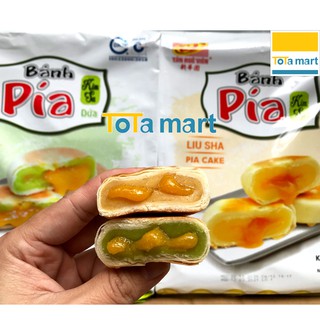 (hsd 23/03/2023) Bánh pía kim sa Tân Huê Viên gói 12 cái 480g