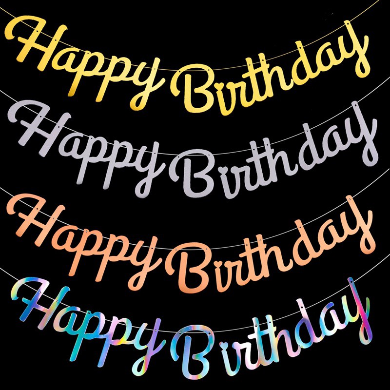 1 bộ cờ treo trang trí tiệc sinh nhật cho bé