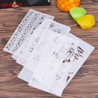 1 khuôn phun sơn trang trí sổ tay thủ công DIY có thể tái sử dụng