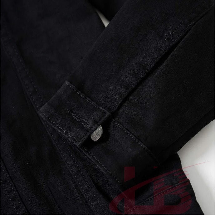 Áo khoác kaki jean unisex nam nữ mang được, thiết kế đơn giản, dễ mix mọi trang phục, áo khoác cao cấp LB1990store | BigBuy360 - bigbuy360.vn