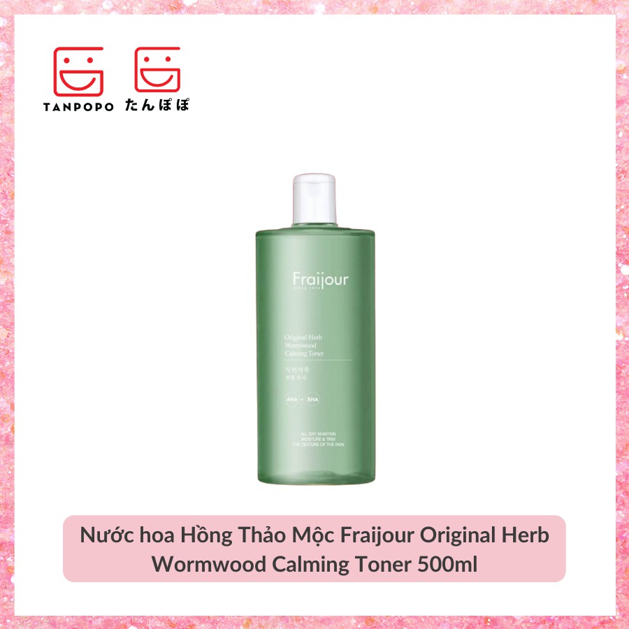 Nước hoa Hồng Thảo Mộc Fraijour Original Herb Wormwood Calming Toner 500ml