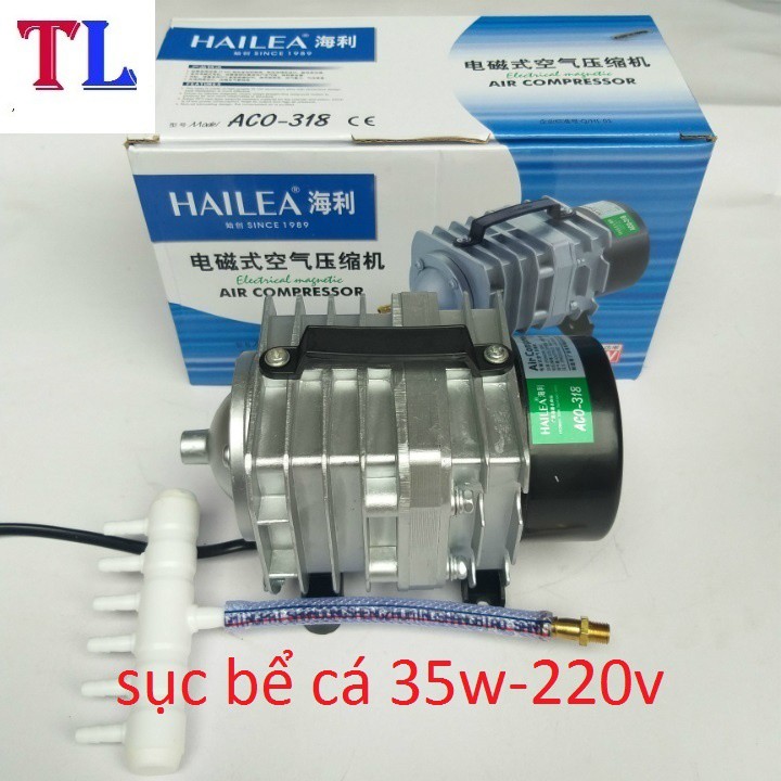 Máy sục sủi thổi khí oxy hồ cá cảnh 35w-220v