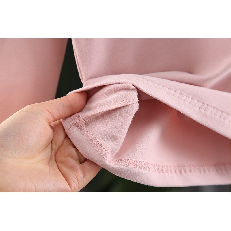 Áo thu đông bé gái chất cotton cao cấp bèo ren cổ siêu tiểu thư size 8 -18kg AT