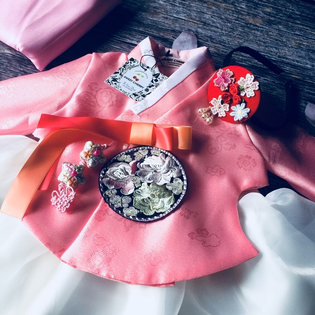 Hanbok cho bé kèm bờm