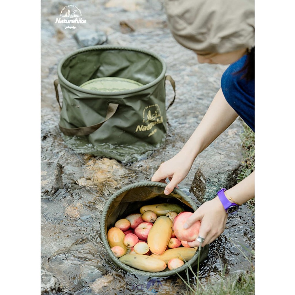 [Chính hãng] Xô nước gấp gọn dã ngoại Naturehike Glamping NH20SJ040