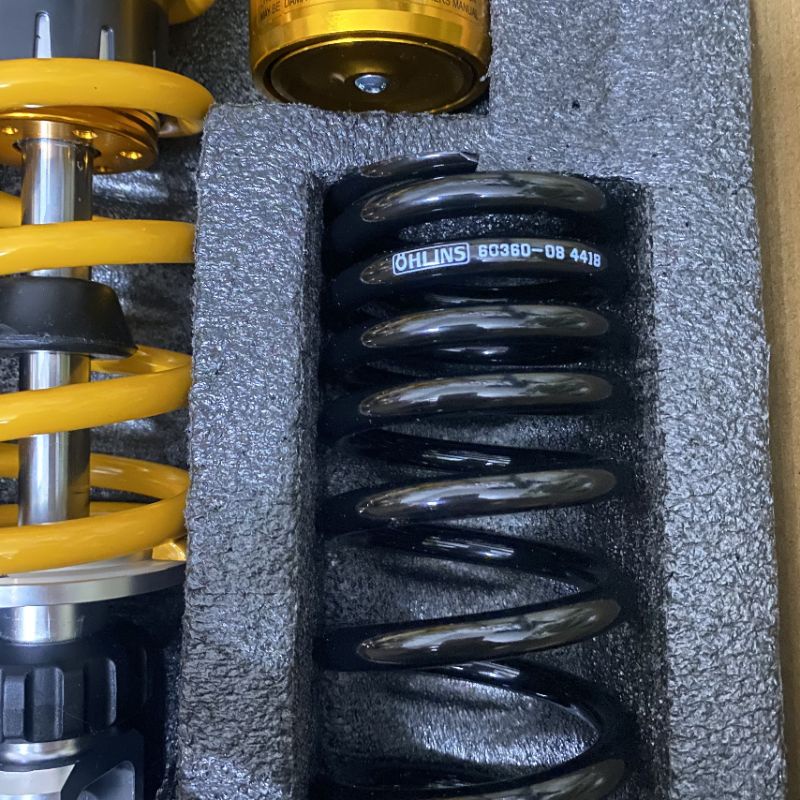 Phuộc nhún sau OHLINS bình dầu TĂNG CHỈNH THIỆT cho các xe AB  Novo 4 5 6 Impulse NVX PCX Dylan ...