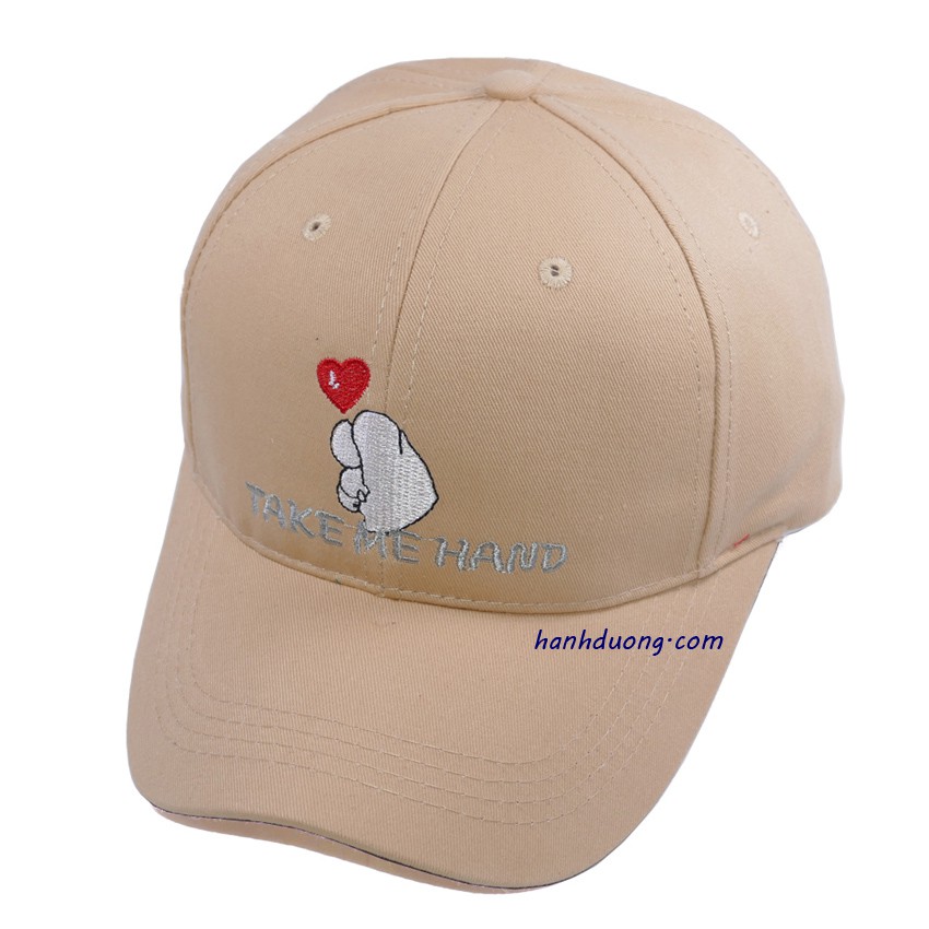 [ Nhiều màu ] Nón kết Take Me Hand Mũ lưỡi trai bắn trái tim nón mũ thời trang khóa xịn, chất liệu vải cotton thoáng mát