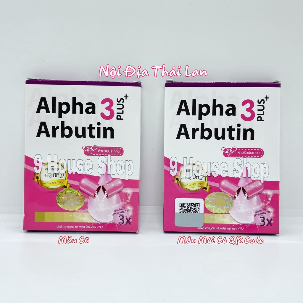 01 Vĩ Kích Trắng Kyra Alpha Arbutin (10 Viên) Thái Lan - HỘP GIẤY