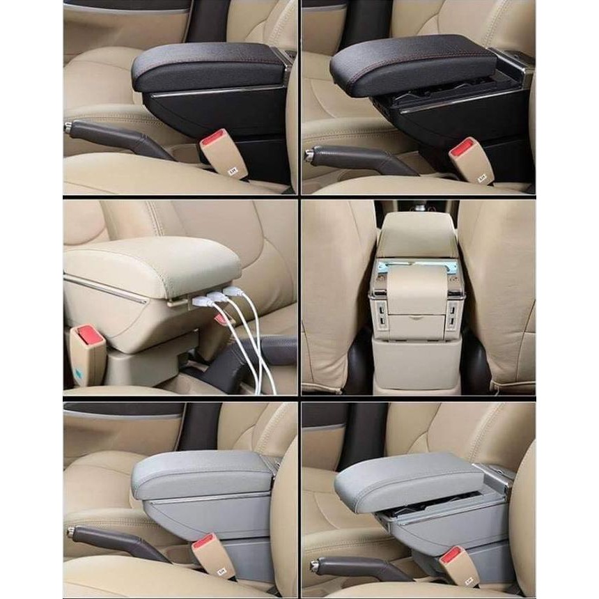 Hộp tỳ tay xe Ford Fiesta cao cấp tích hợp cổng sạc USB - Bảo hành 12 tháng | BigBuy360 - bigbuy360.vn