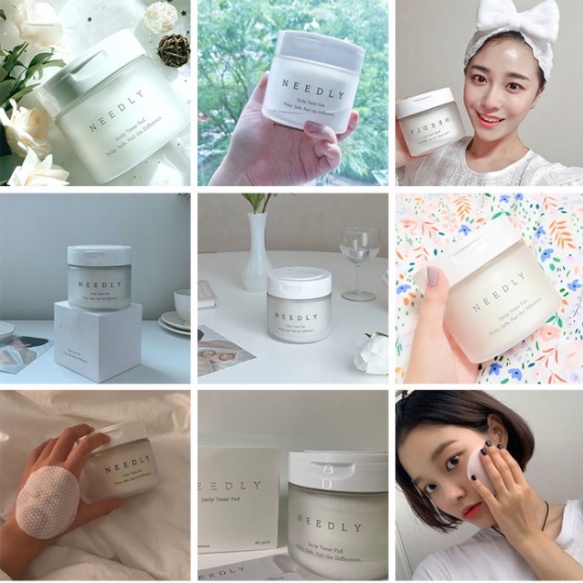 Set 60 PAD Cân Bằng Da PAD tẩy tế bào chết Needly Daily Toner Pad 280g