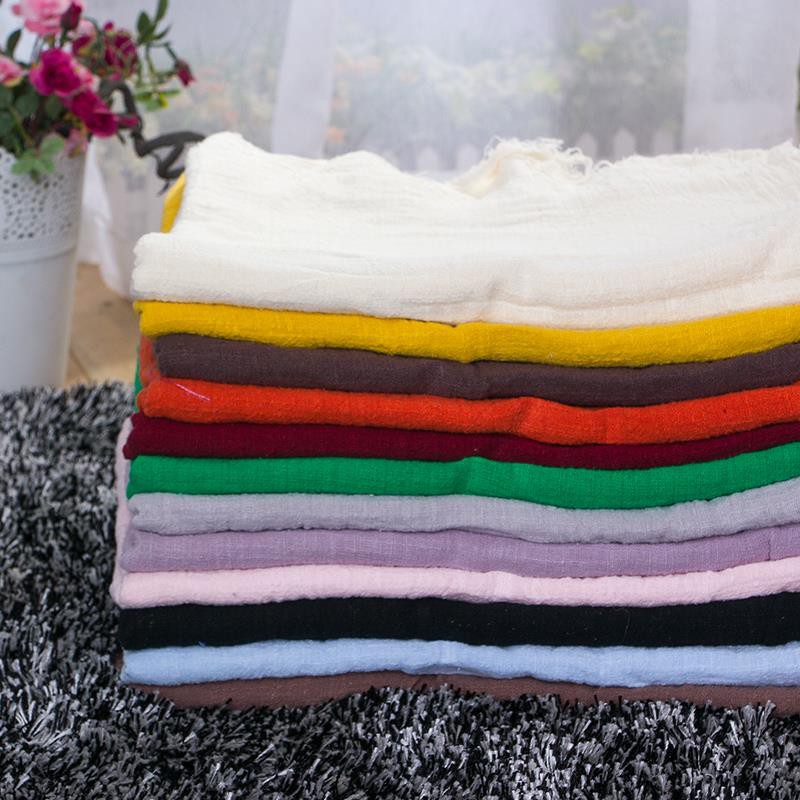 Vải Lanh Cotton Màu Trơn Phong Cách Trung Hoa