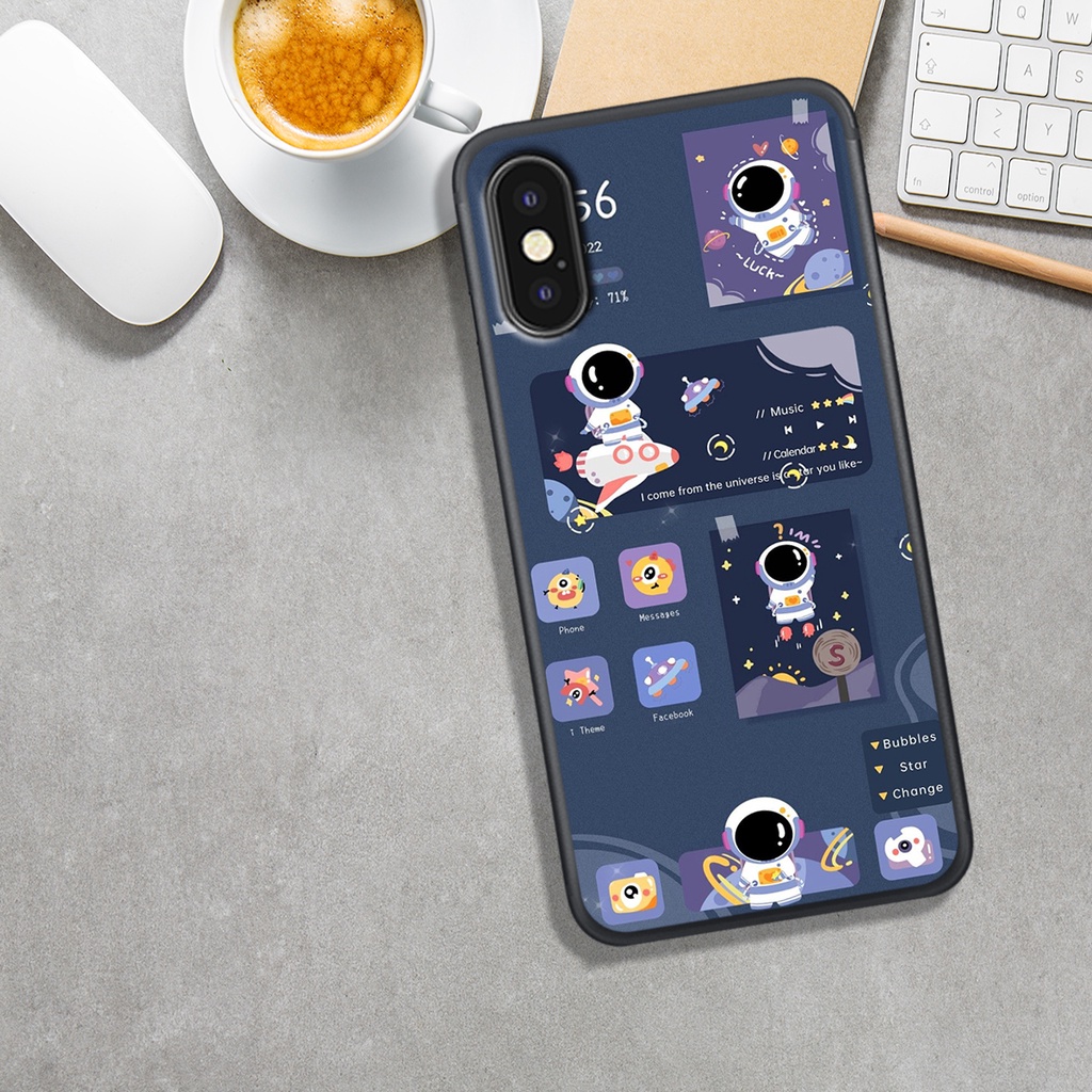 Ốp Lưng IPHONE X/XS - XSMAX - XR  , In Hình Phi Hành Astronauts  Phong Cách, Đẹp.