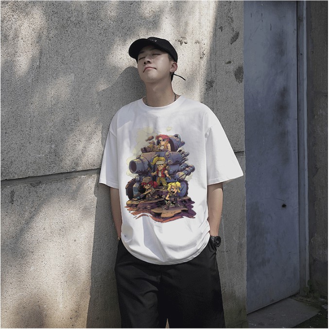 Áo phông rộng tay lỡ nam nữ unisex RAMBO dáng oversize streetwear, áo thun trắng basic dáng xuông tay lửng