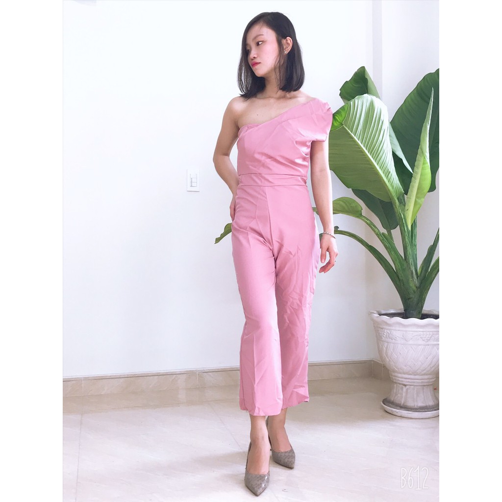 Jum lệch vai xếp ly có mút ngực  sang chảnh hết nấc