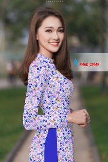 Vải áo dài hoa nhí