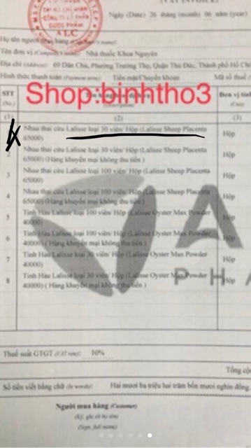 Lalisse Sheep Placenta 65000 - Viên uống nhau thai cừu đẹp da | Thế Giới Skin Care