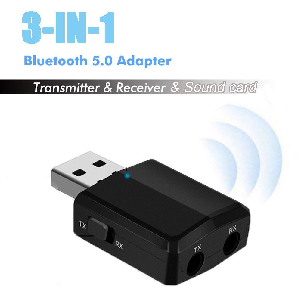 CHOOKEY Thiết Bị Nhận Âm Thanh 3 Trong 1 Bluetooth 5.0 Có Giắc Cắm 3.5mm