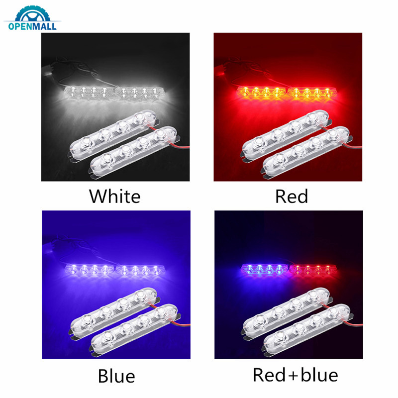 Set 2 Đèn Nhấp Nháy 4 Bóng Led Báo Tín Hiệu Khẩn Cấp Gắn Đuôi Xe Ô Tô / Xe Tải