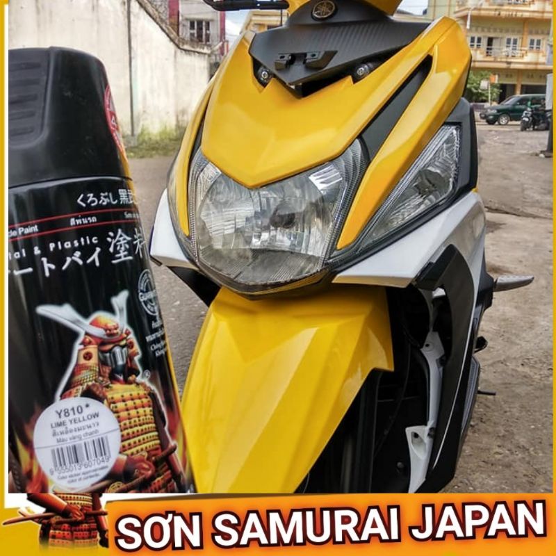 Sơn xịt Samurai Japan Màu Vàng Chanh. Mã Y810*