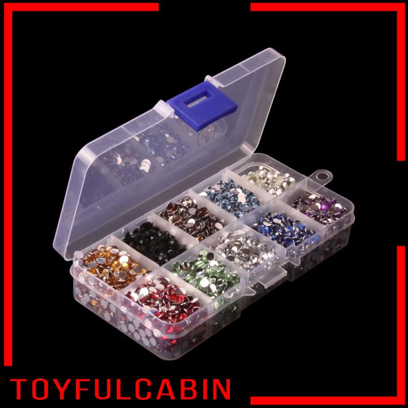 Set 9000 hạt đá giả kim cương dùng để trang trí quần áo/điện thoại