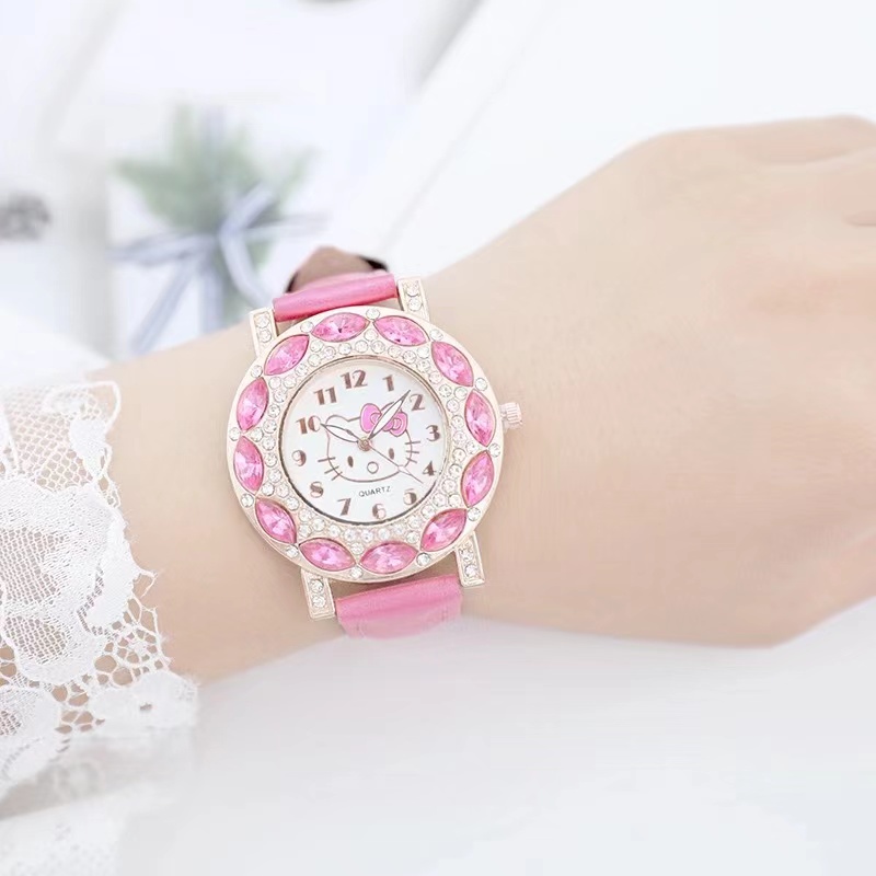 Đồng hồ đeo tay chủ đề hoạt hình đáng yêu cho bé gái
