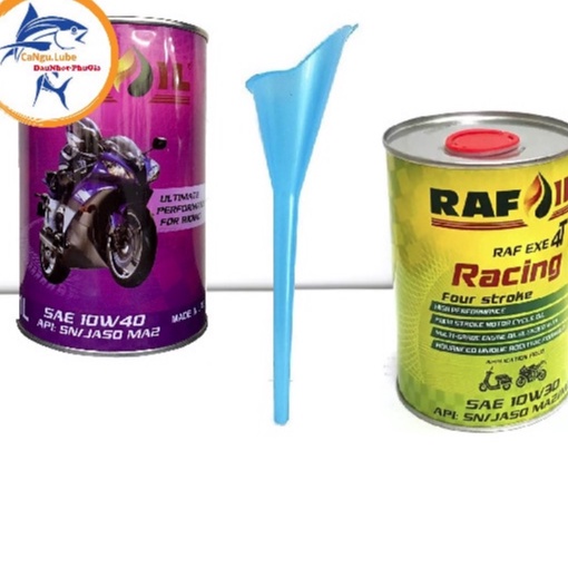 [Tặng phễu nhớt] Nhớt rafoil 10W30/10W40 800ml/1L, nhớt tổng hợp rafoil 10w30/10W40 lon  tặng phễu nhớt cổ dài