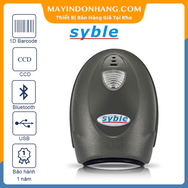 Máy đọc mã vạch không dây cầm tay Syble 147 1D CCD Siêu nhạy