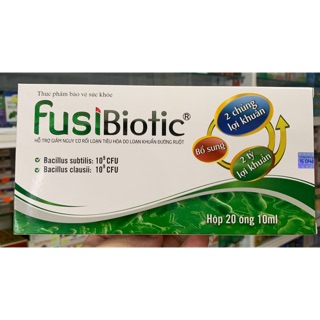Fusi Biotic - 20 ống x 10ml - hỗ trợ giảm nguy cơ rối loạn tiêu hoá do loạn khuẩn đường ruột