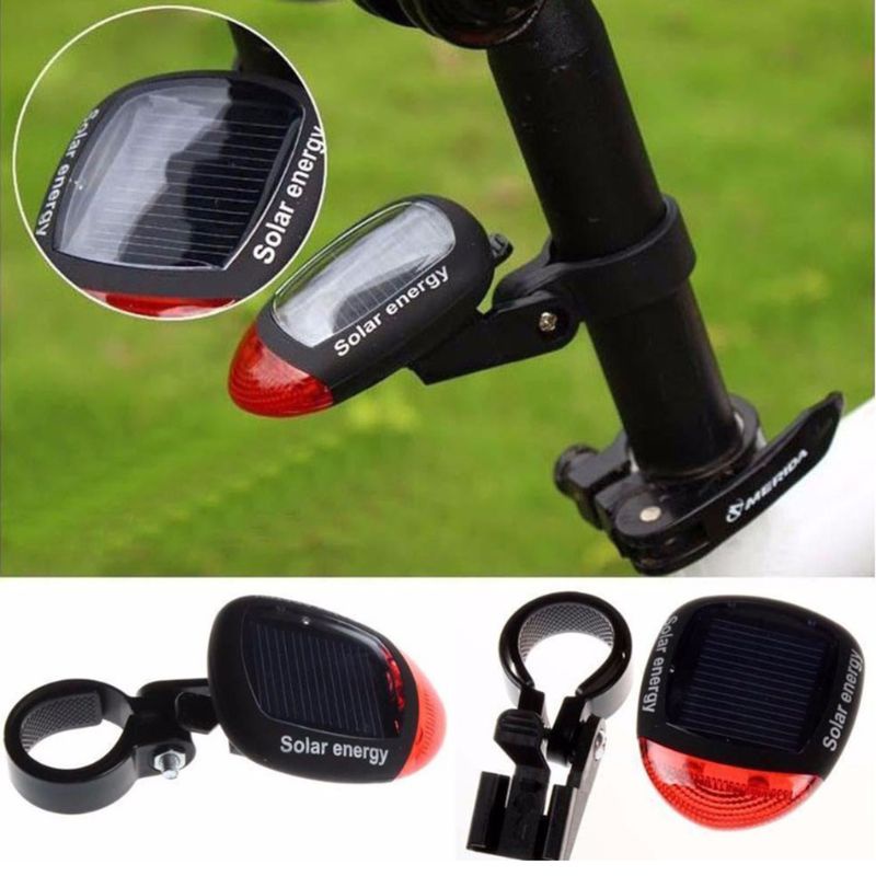 Đèn Led Cảnh Báo Gắn Đuôi Xe Đạp Sử Dụng Năng Lượng Mặt Trời