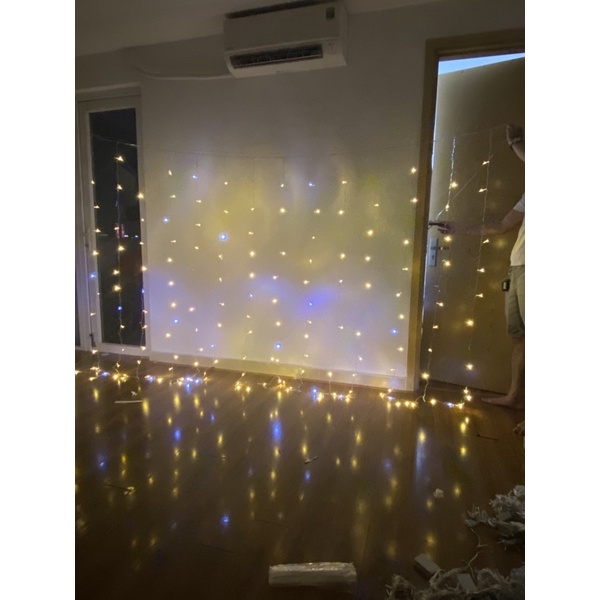 Đèn led mành rèm 3x3 nháy điểm chớp, nháy trút mưa, nháy thường