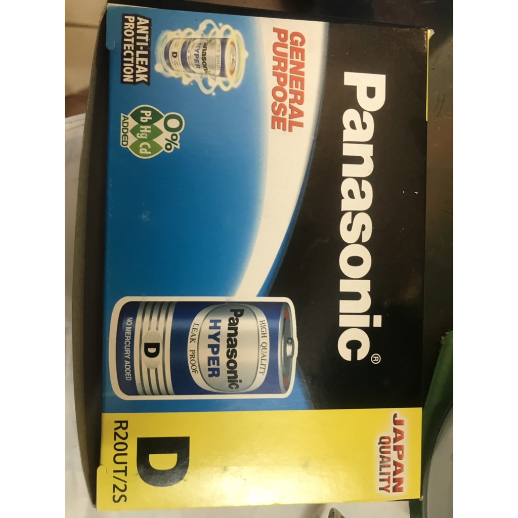Pin đại D panasonic R20UT/2S nguyên hộp 24 viên