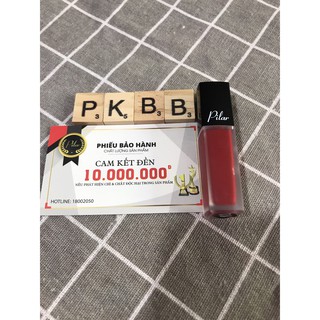 [01] Đỏ Ruby - Son Kem Lì Pilar Màu Đỏ Ruby 01