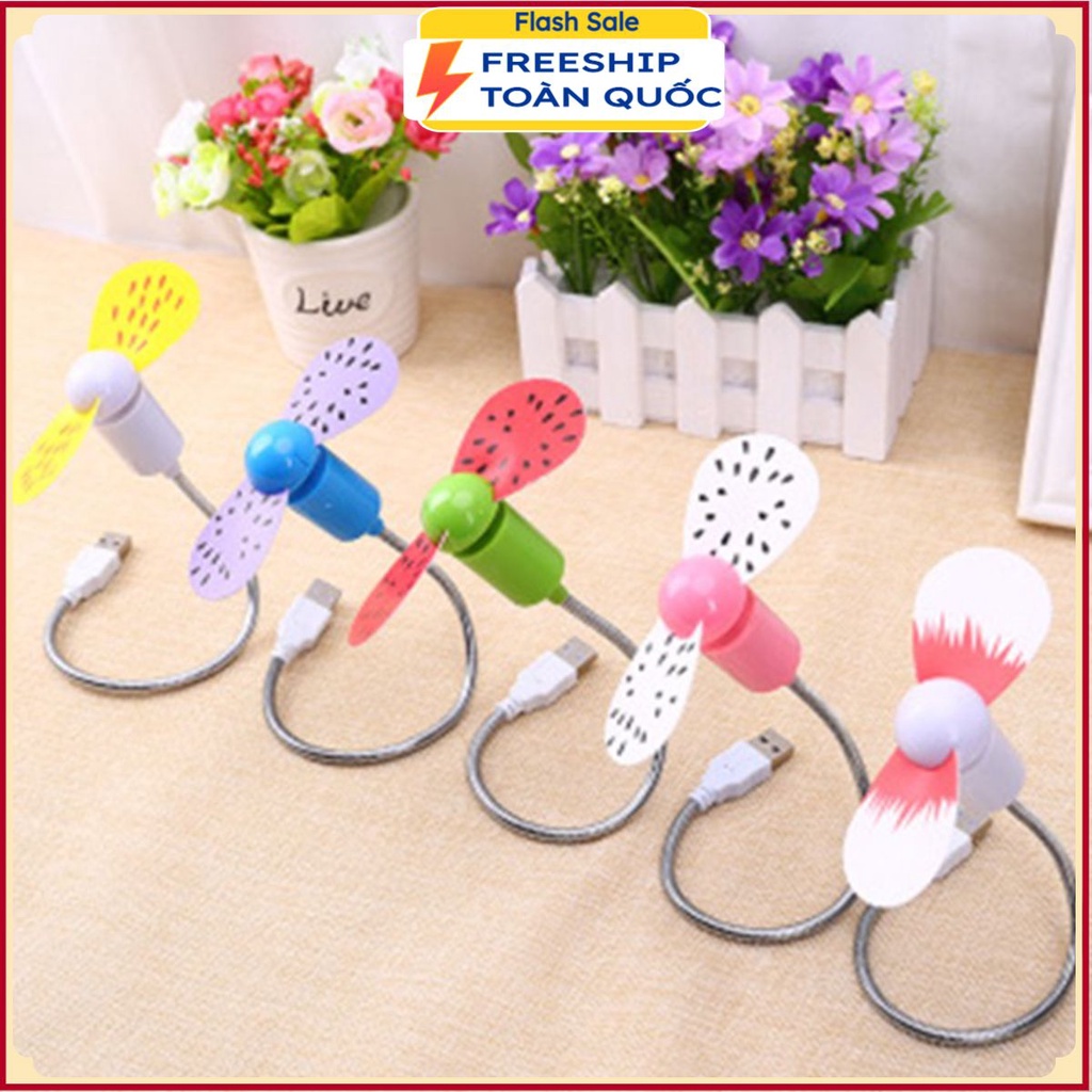 Quạt Gắn Cổng USB Kiểu Mới Họa Tiết Cute
