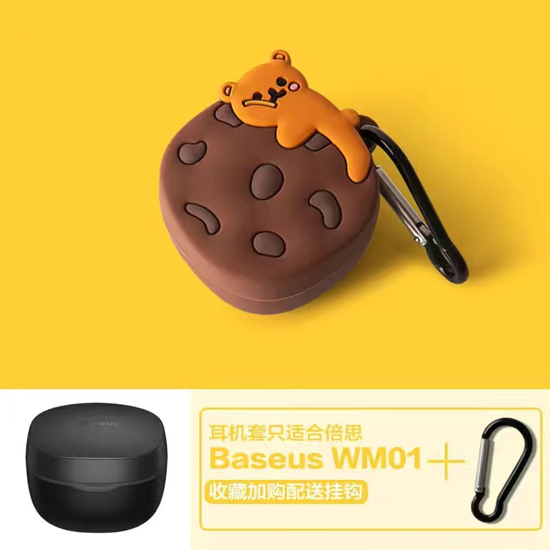 Vỏ Bọc Bảo Vệ Hộp Sạc Tai Nghe Baseus WM01 Kiểu Hoạt Hình Dễ Thương