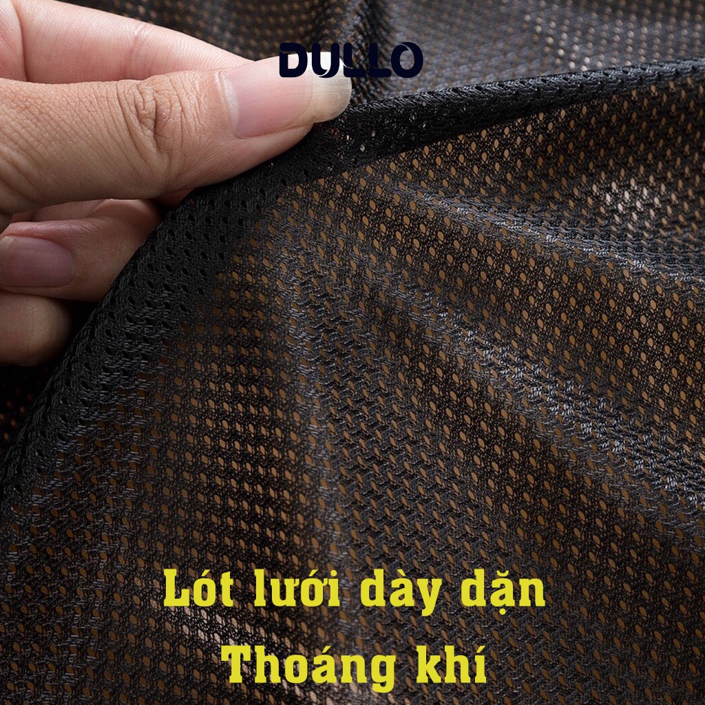 Áo khoác nam lót lưới 3 khoá DULLO mã D286 chất vải gió tráng bạc chống nước, lót lông dày dặn