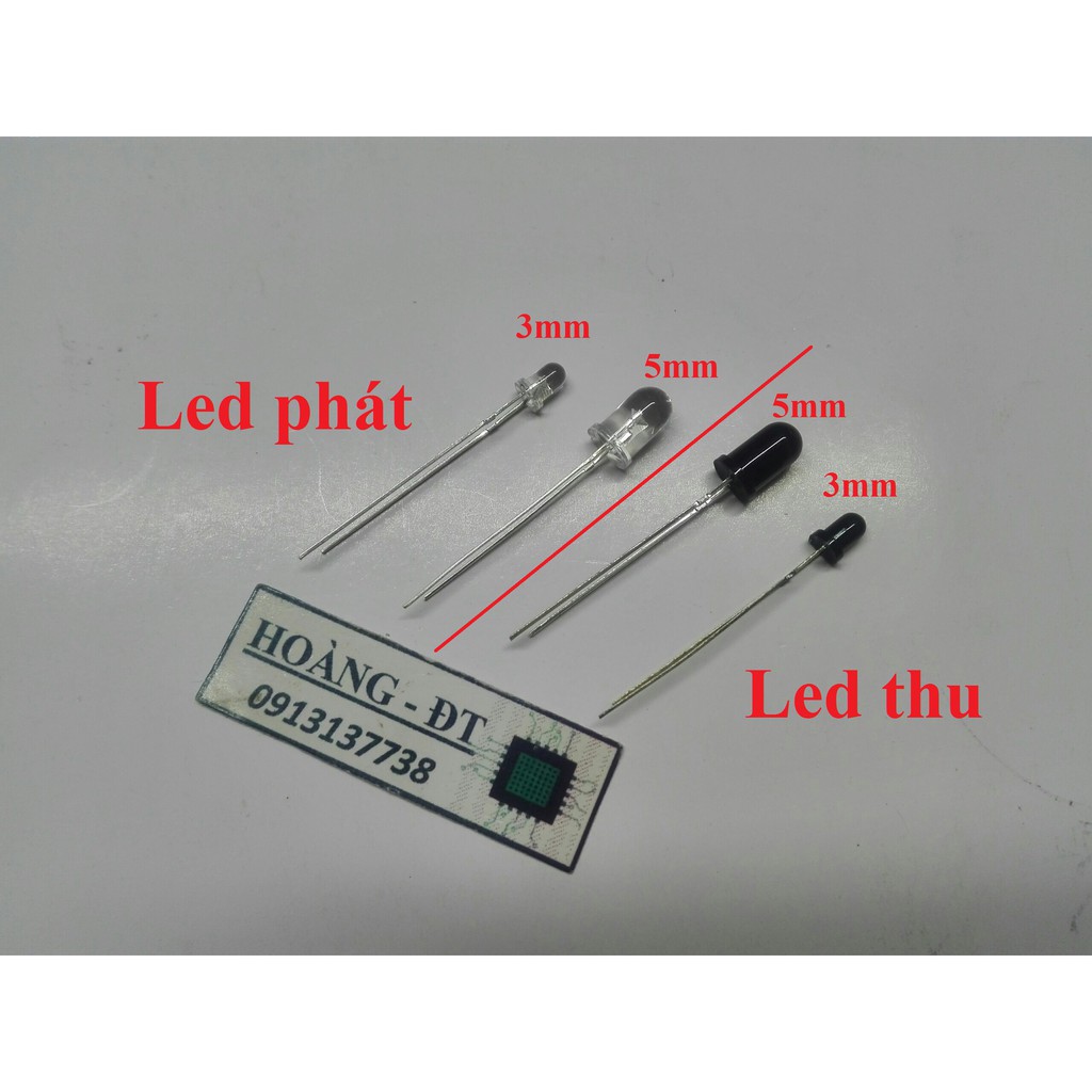Led thu phát hồng ngoại 3mm/ 5mm