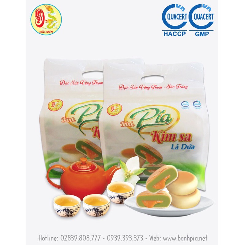 Bánh pía kim sa lá dứa 500g