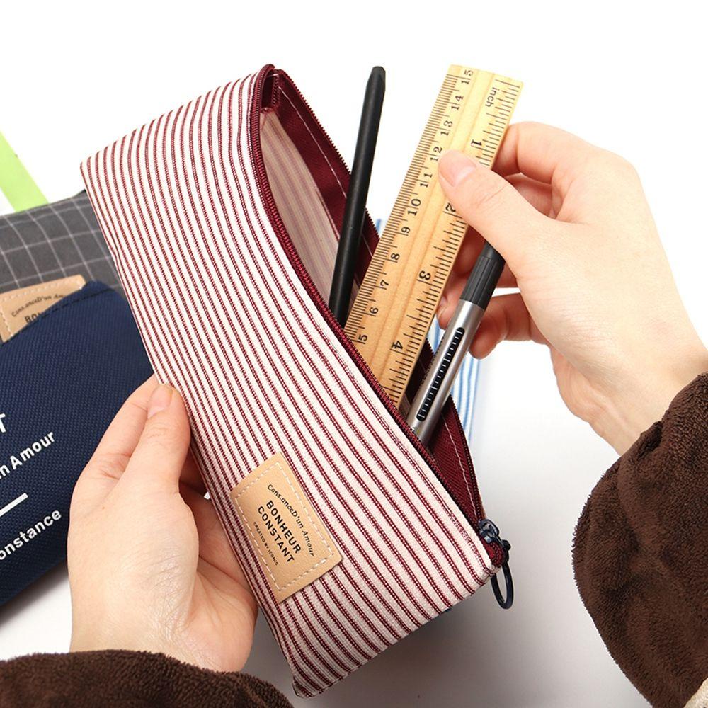 Túi Đựng Bút Bằng Vải Canvas Thiết Kế Dễ Thương Sáng Tạo