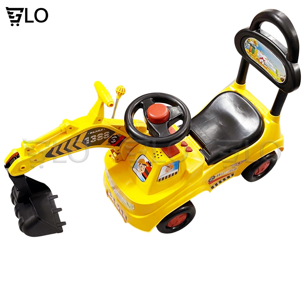 [Hỏa Tốc HCM] Xe Cần Cẩu Chòi Chân Cho Bé Cỡ Lớn Có Nhạc Tải trọng 35kg
