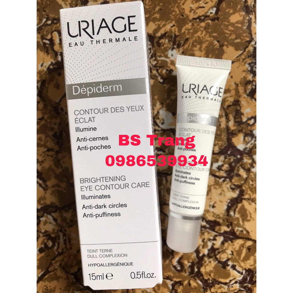 Kem dưỡng giảm thâm quầng mắt giảm bọng mắt Uriage Depiderm White Contour Des Yeux Eclaircissant | BigBuy360 - bigbuy360.vn