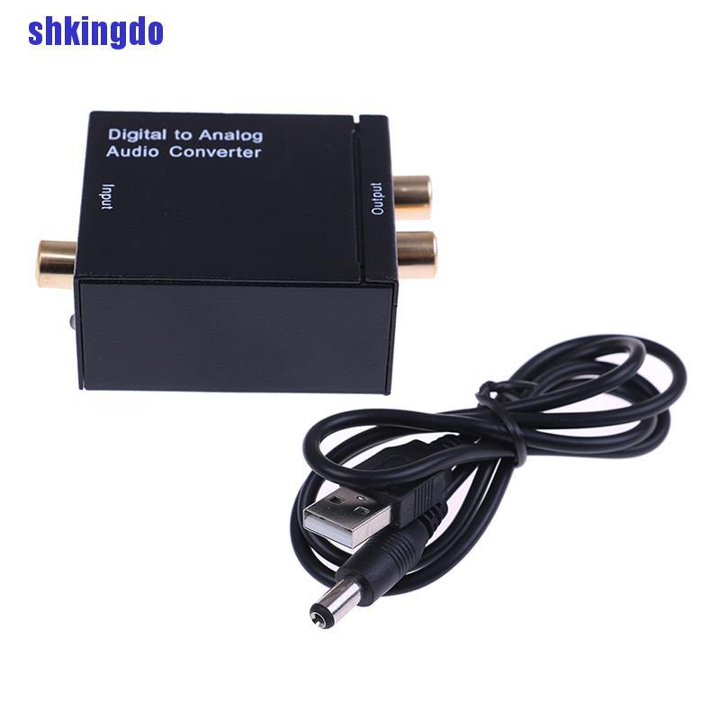 SHK Optical coaxial toslink digital to analog audio converter adapter RCA L/R