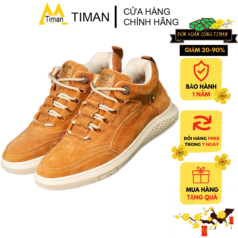 Giày thể thao sneaker nam TIMAN CA19 đế êm bền bĩ thoáng khí bảo hành 1 năm