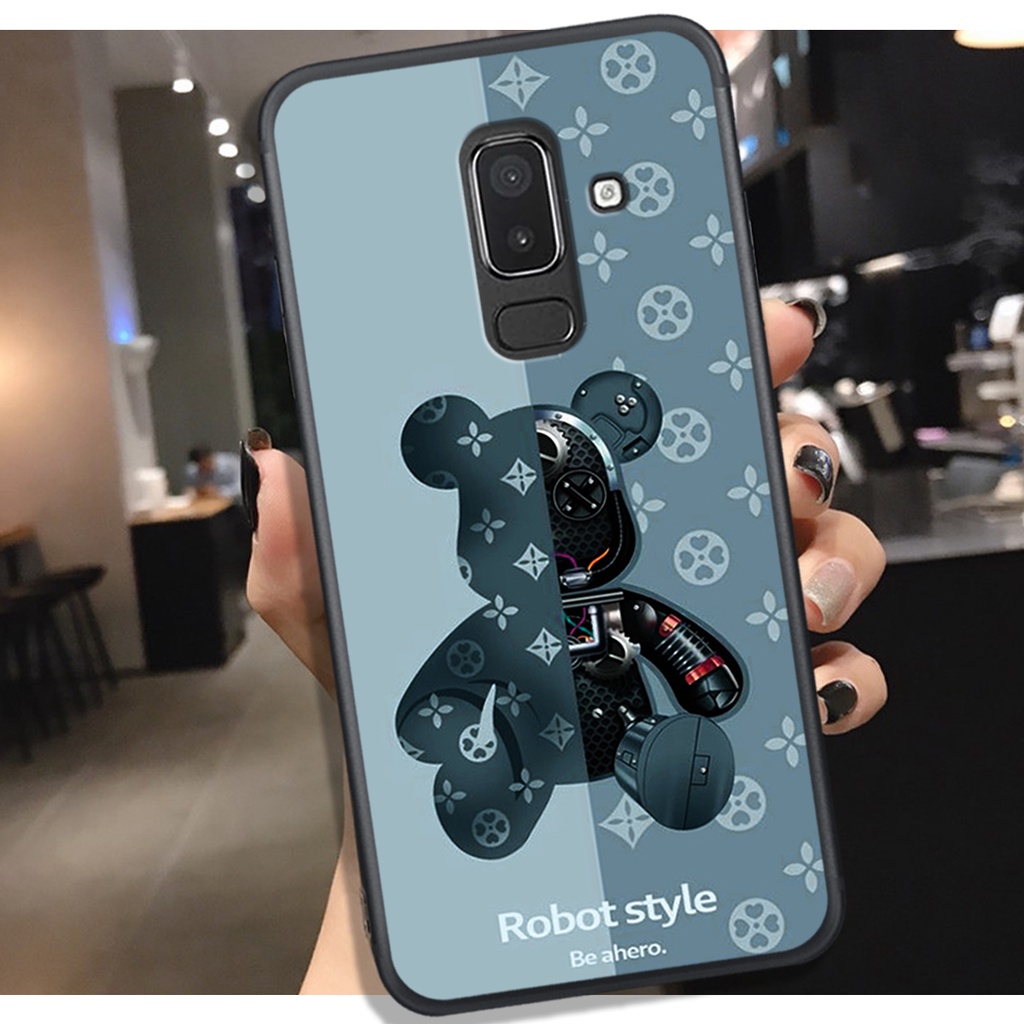 [HOT]ỐP SAMSUNG J8 - J6 PLUS - A6 PLUS - A8 PLUS , In Hình Gấu Robot họa tiết L-V màu sắc cực đẹp.