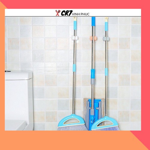 MÓC DÁN TƯỜNG KẸP CÂY LAU NHÀ, THÌA DAO CHỊU LỰC 1626 SHOP CR7