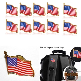 Huy Hiệu Cài Áo Họa Tiết Cờ Mỹ Độc Đáo